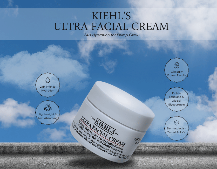 Kiehl's Ultra Facial Cream – 24H Hydration for Plump Glow