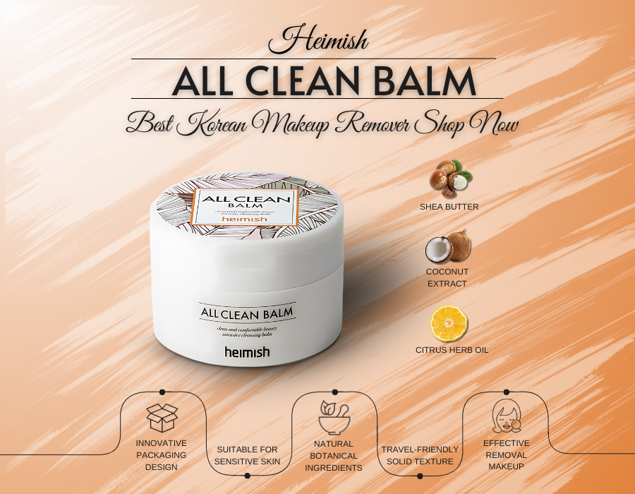 Heimish All Clean Balm – Best Korean Makeup Remover for Sensitive Skin, Gently Cleanses & Hydrates. Shop Now.